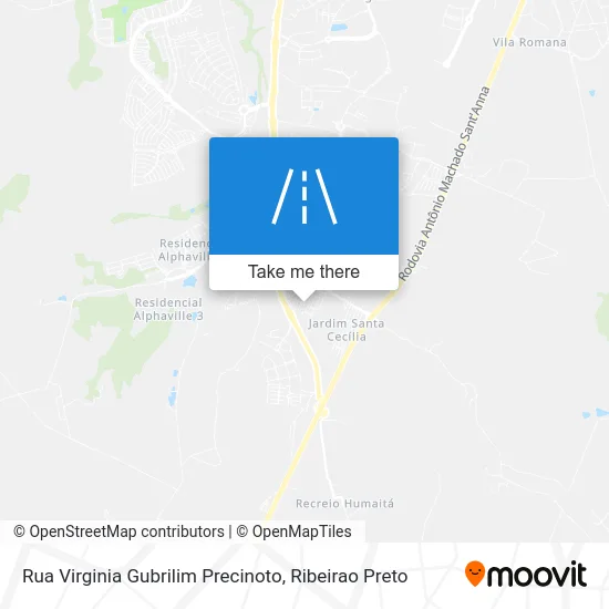 Rua Virginia Gubrilim Precinoto map