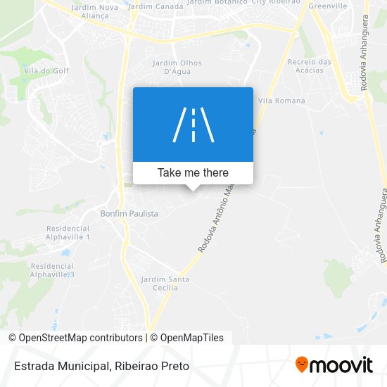 Estrada Municipal map