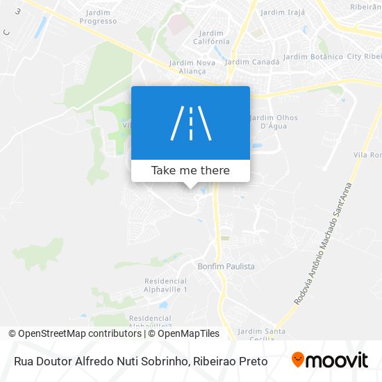 Rua Doutor Alfredo Nuti Sobrinho map