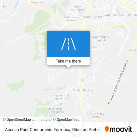 Acesso Para Condominio Formosa map