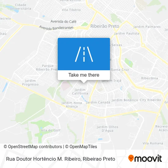 Rua Doutor Hortêncio M. Ribeiro map