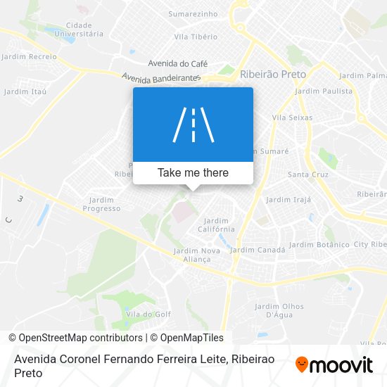 Avenida Coronel Fernando Ferreira Leite map