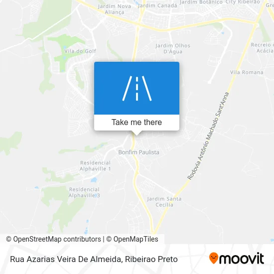 Rua Azarias Veira De Almeida map