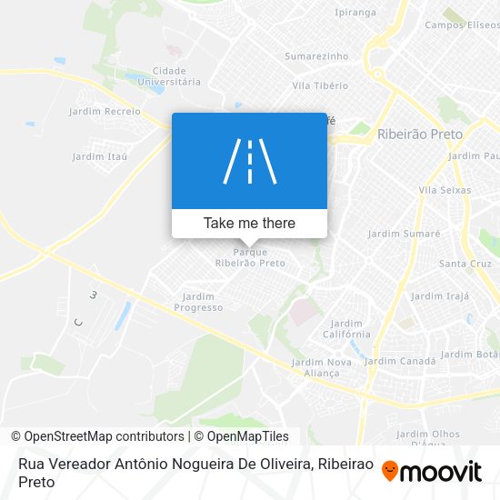 Rua Vereador Antônio Nogueira De Oliveira map