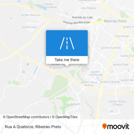 Rua A Quatorze map