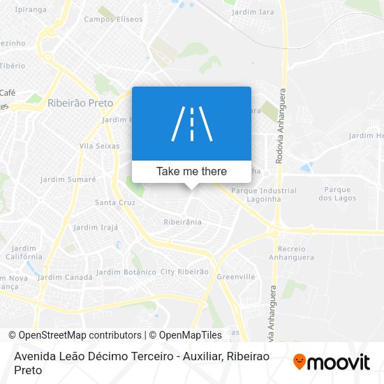 Avenida Leão Décimo Terceiro - Auxiliar map