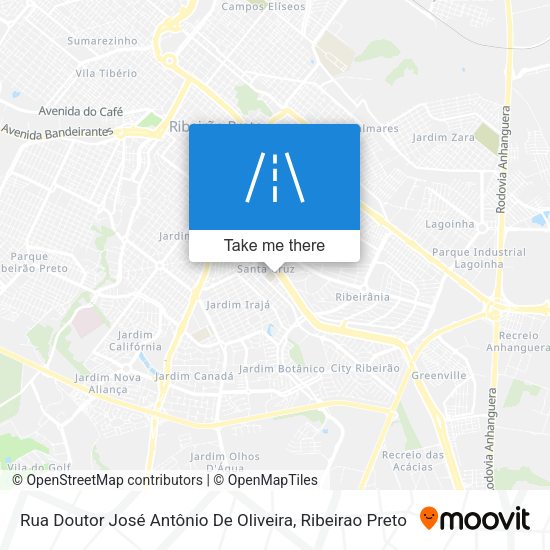 Rua Doutor José Antônio De Oliveira map