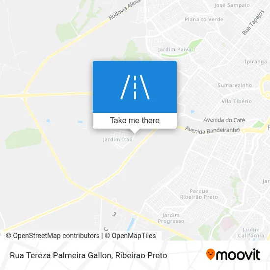 Rua Tereza Palmeira Gallon map