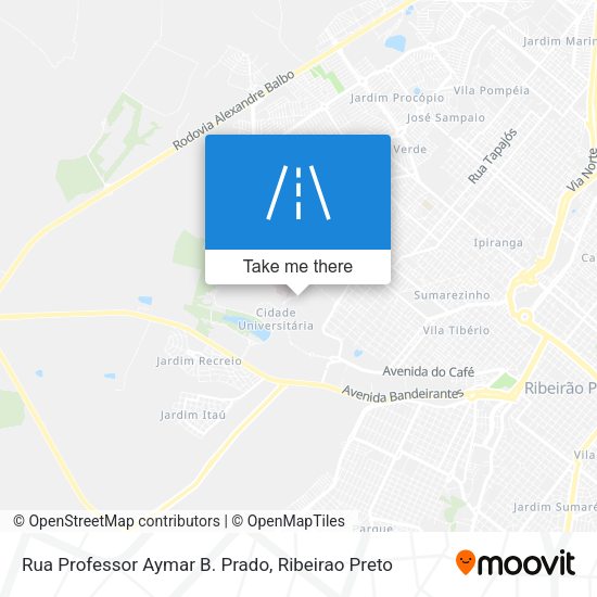 Rua Professor Aymar B. Prado map