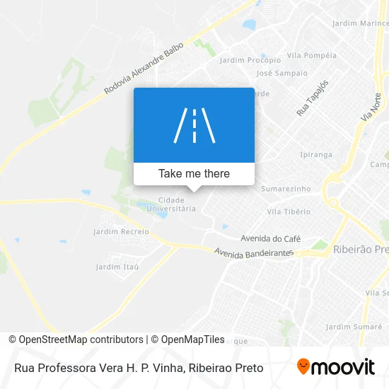 Rua Professora Vera H. P. Vinha map