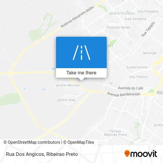 Rua Dos Angicos map