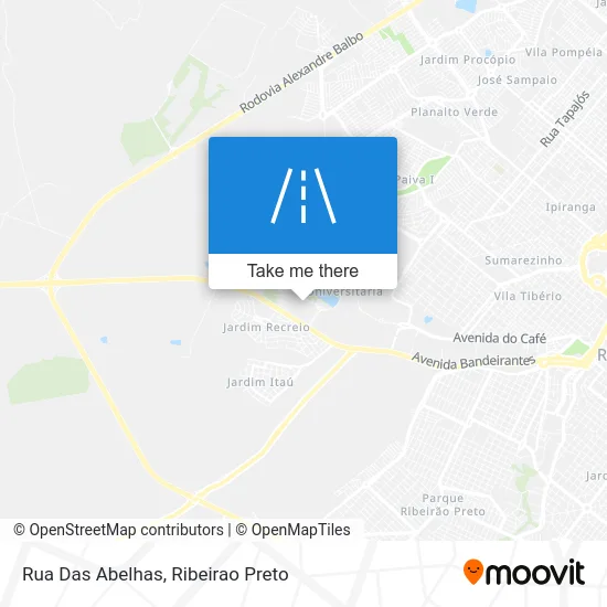 Rua Das Abelhas map
