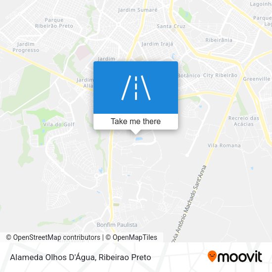 Alameda Olhos D'Água map