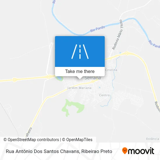 Rua Antônio Dos Santos Chavans map