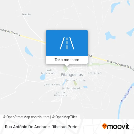 Rua Antônio De Andrade map