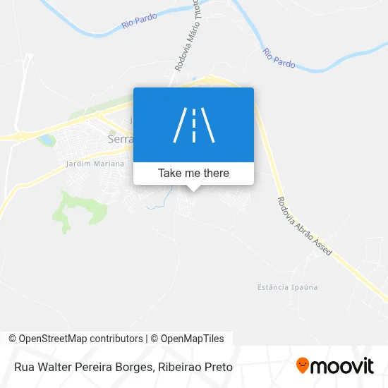 Rua Walter Pereira Borges map