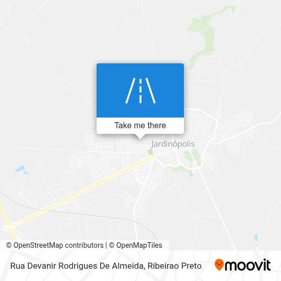 Rua Devanir Rodrigues De Almeida map