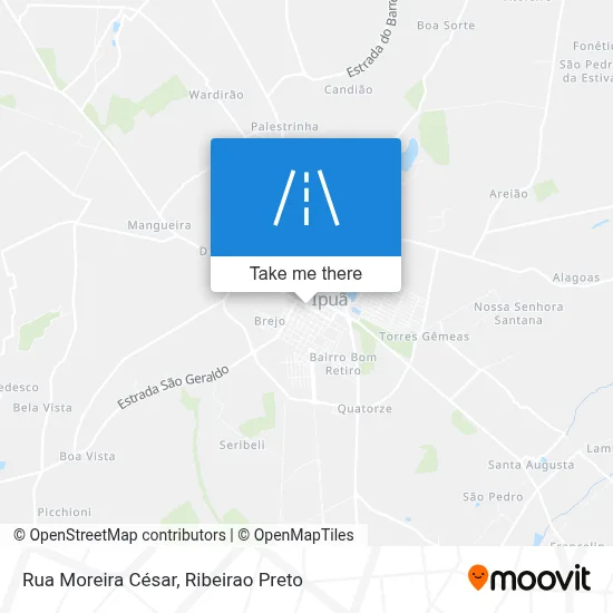 Rua Moreira César map