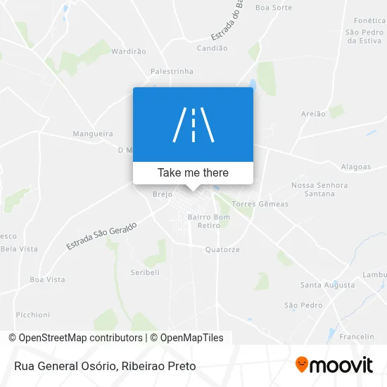 Rua General Osório map