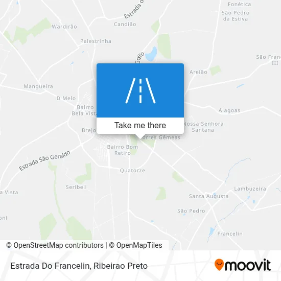 Estrada Do Francelin map