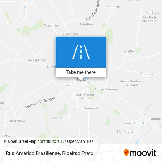Rua Américo Brasiliense map