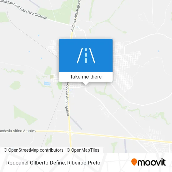 Rodoanel Gilberto Define map