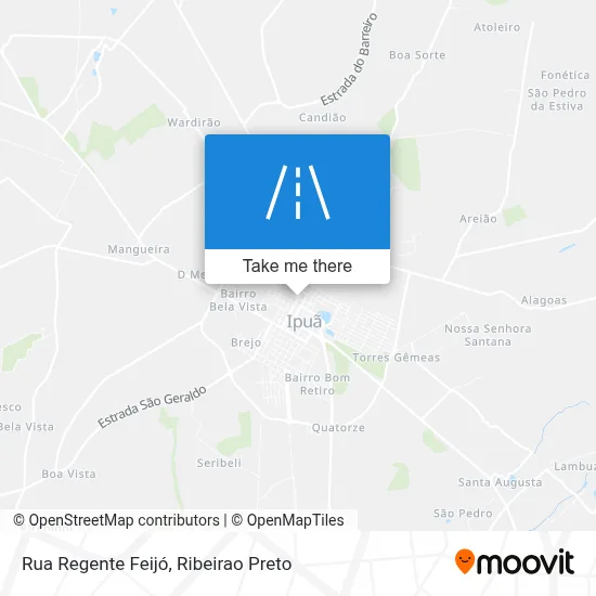 Rua Regente Feijó map