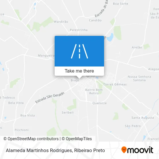 Alameda Martinhos Rodrigues map