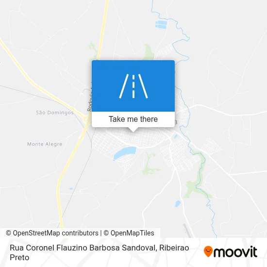 Rua Coronel Flauzino Barbosa Sandoval map