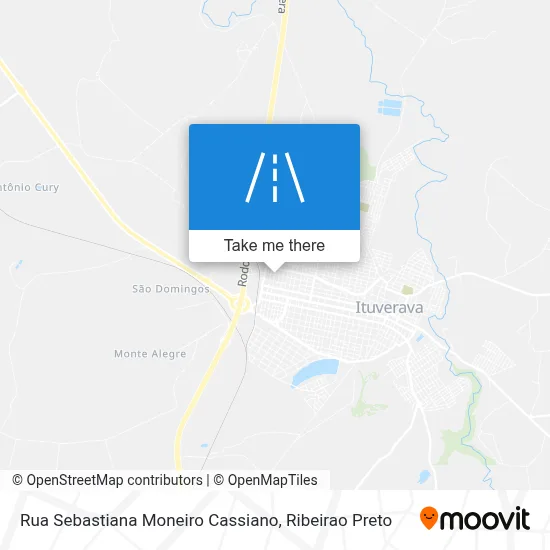 Rua Sebastiana Moneiro Cassiano map