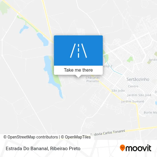 Estrada Do Bananal map