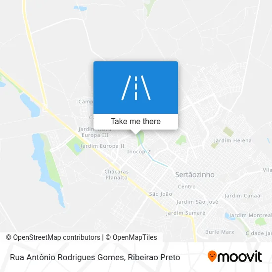 Rua Antônio Rodrigues Gomes map