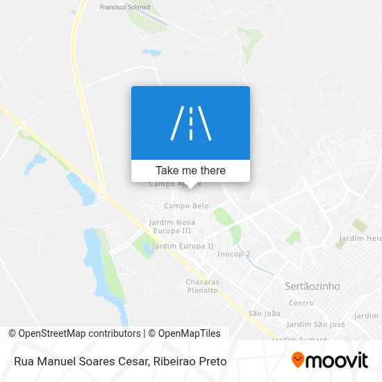 Rua Manuel Soares Cesar map