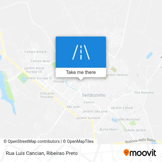 Rua Luis Cancian map