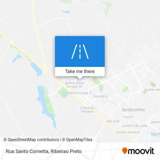 Rua Santo Cornetta map