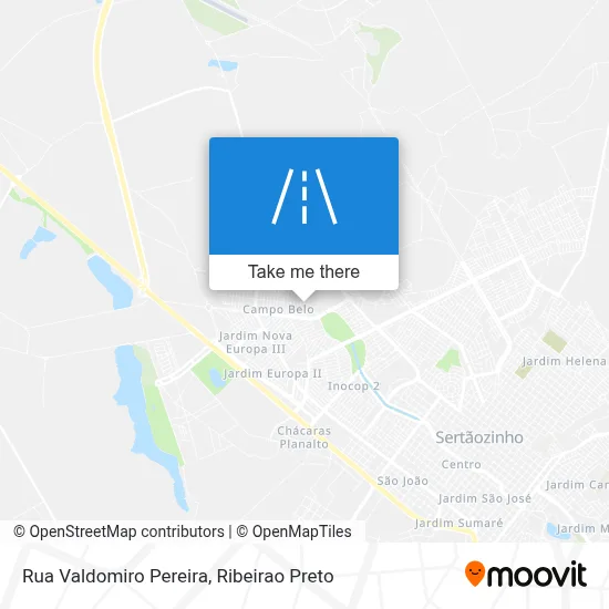 Rua Valdomiro Pereira map