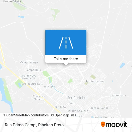 Rua Primo Campi map