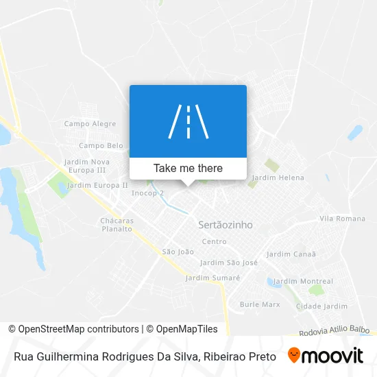 Rua Guilhermina Rodrigues Da Silva map