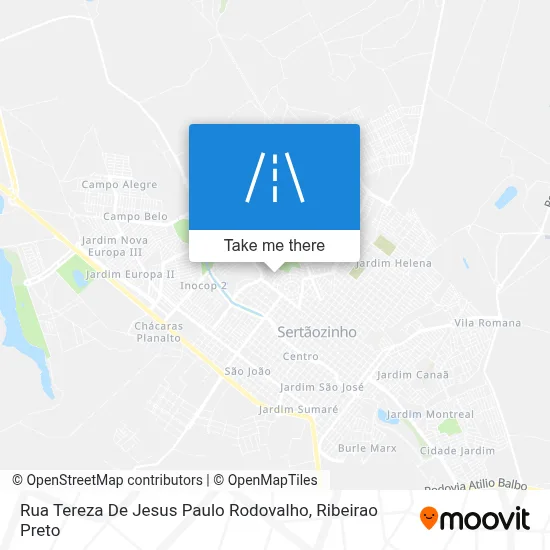 Rua Tereza De Jesus Paulo Rodovalho map