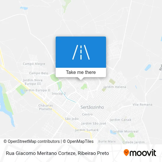 Rua Giacomo Meritano Corteze map