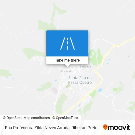 Rua Professora Zilda Neves Arruda map