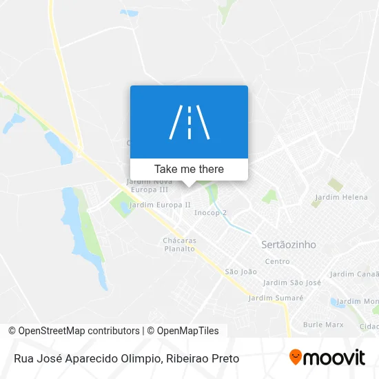 Rua José Aparecido Olimpio map