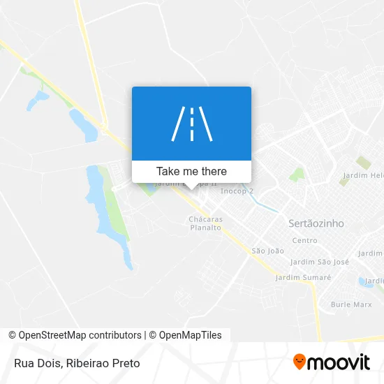 Rua Dois map