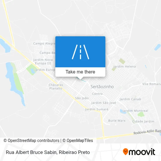 Rua Albert Bruce Sabin map