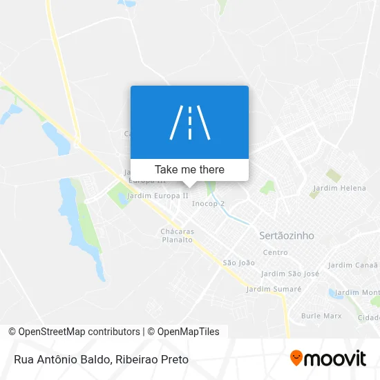 Rua Antônio Baldo map