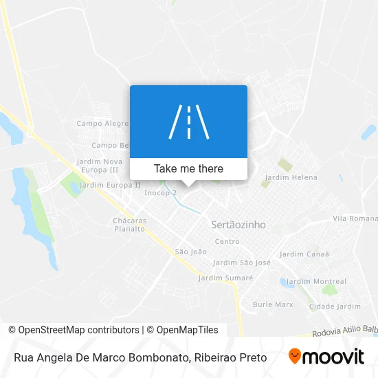 Rua Angela De Marco Bombonato map