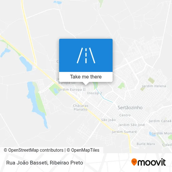 Rua João Basseti map