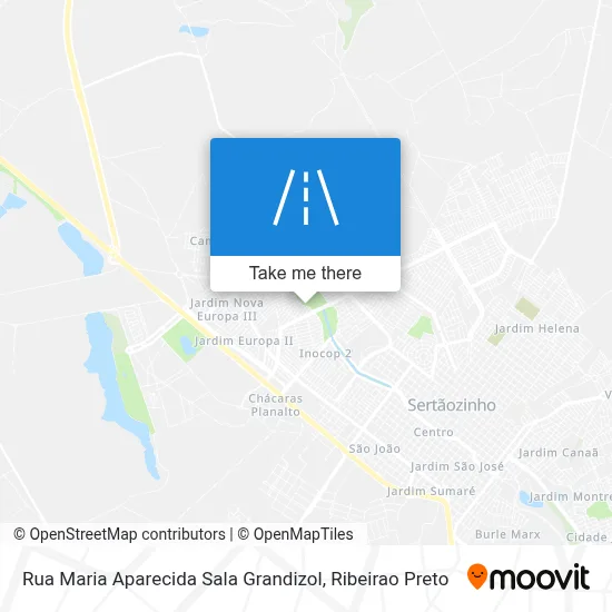 Rua Maria Aparecida Sala Grandizol map