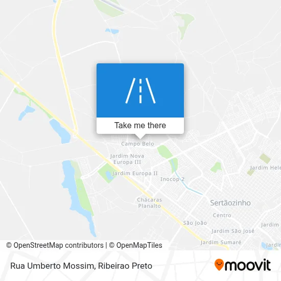 Rua Umberto Mossim map