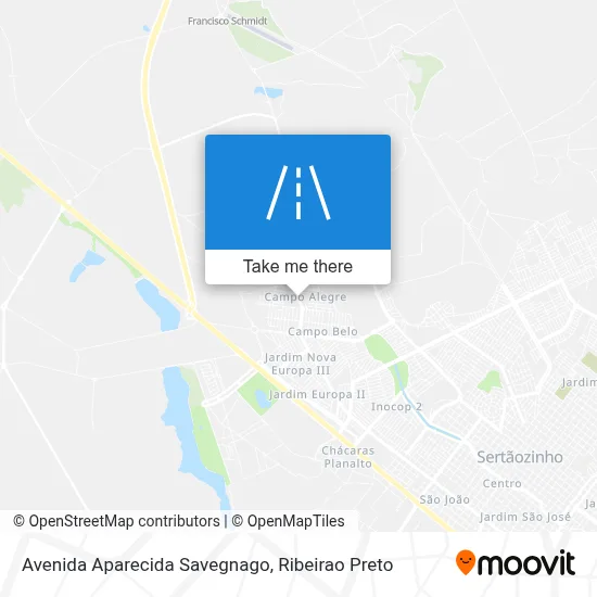 Avenida Aparecida Savegnago map